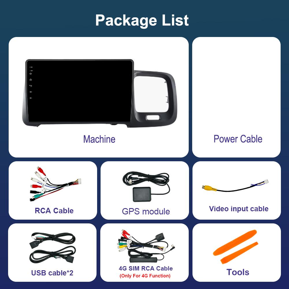 Carplay Car Radio Multimedia Player 9 Inch  for Volvo S60 V60 2011 - 2013 Android System Bluetooth Navi GPS QLED Screen WiFi 4G