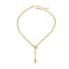 SHIXIN Einfache Klassische Edelstahl Schlangenketten Halskette Damen Trendige Schlüsselbein Kette Wasserdicht Hochzeits Schmuck Accessoire