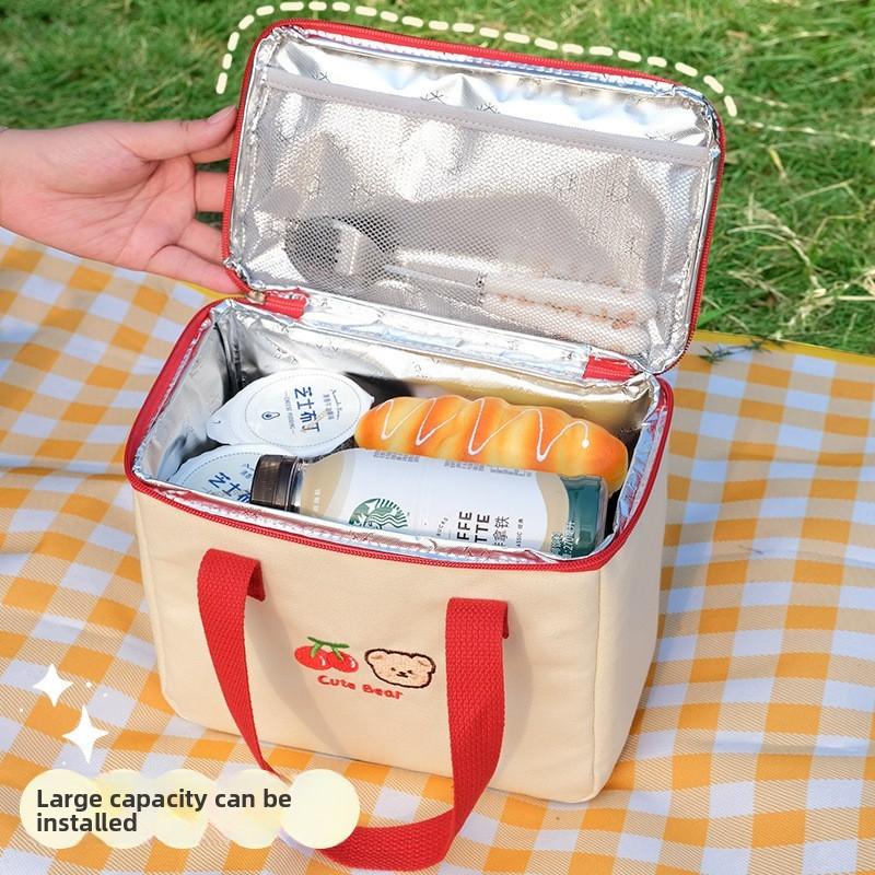 Cartoon Cute Lunch Bag With Large Capacity Style For Students And Office Use