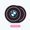 For BMW 1 W E82 2Pcs Car Coaster Silicone Mat Water Cup Holder Anti-Slip Pad For BMW X3 X5 M5 M3 E46 E90 E60 F10 E39 F30 E36 G30 E87 E70