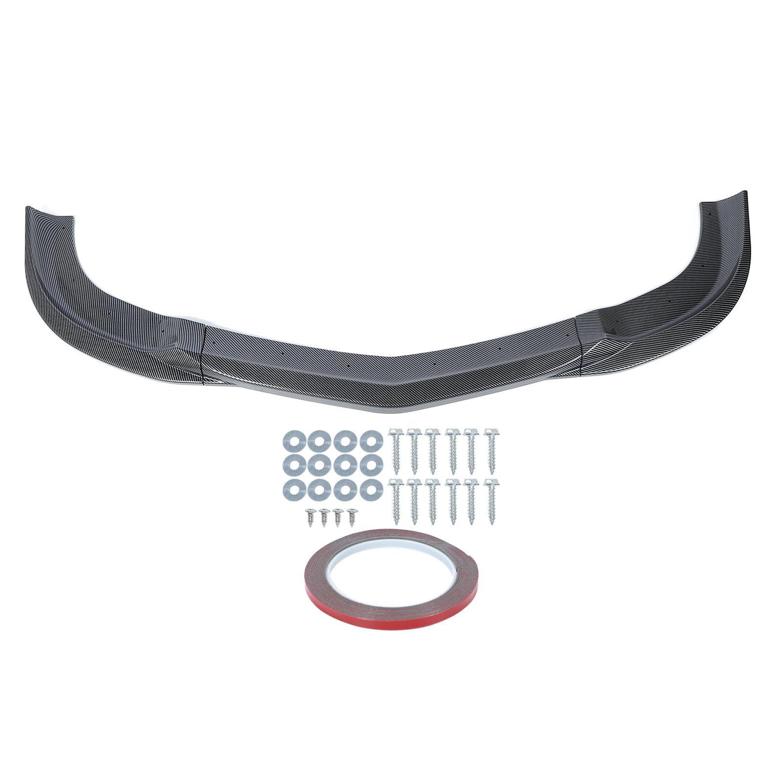 3 шт. спойлер для переднего бампера, спортивный вид, спойлер для переднего бампера, протектор для C-класса Carbon Fiber Style