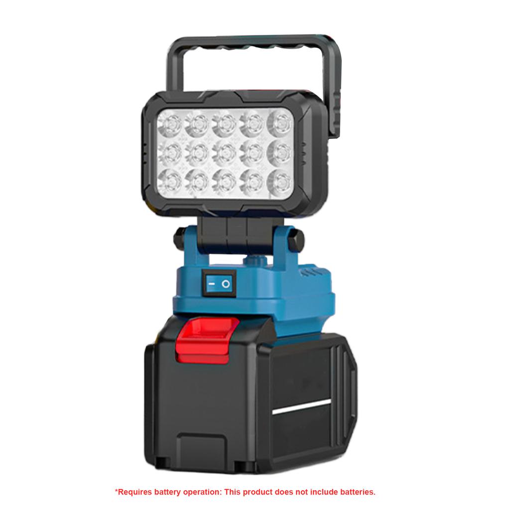 Flashlight with 2 USB Charging Port for Makita Battery Spotlight Portable Lantern Battery NOT Included