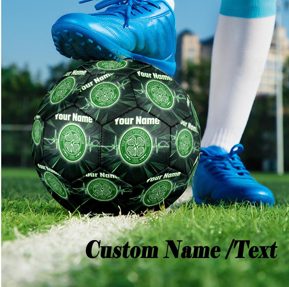 Size 5 Football Custom Name Text, Outdoor Training Soccer BallCeltic FC