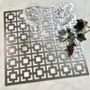Elegant Interior Chinoiserie Placemat, Silver, Perfect for Christmas Table Setting (10202PM-SV)