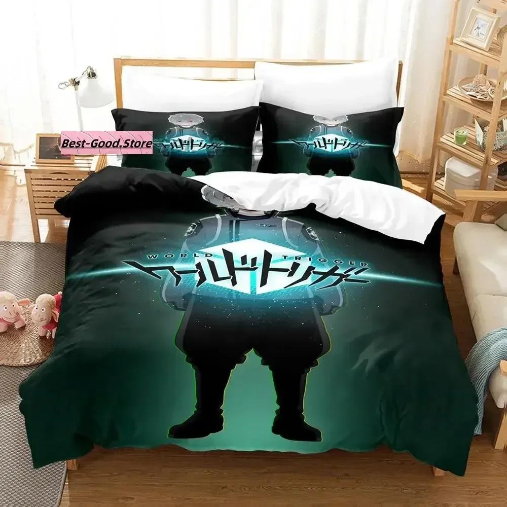 Comforter World Trigger Kuga Yuma Osamu Mikumo Bedding Set Printed With Soft Single Double Queen Super King Size