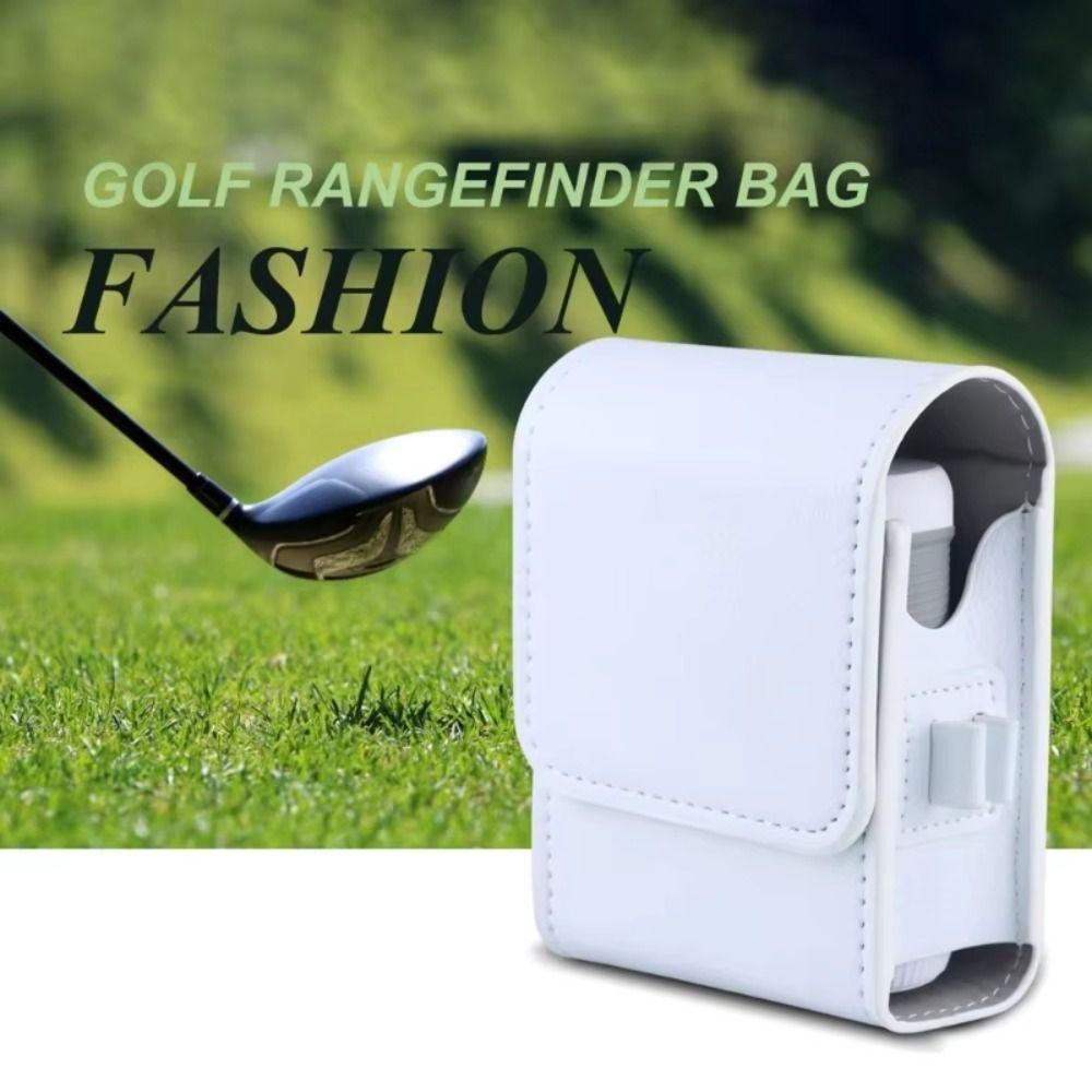 Magnet Closure Golf Rangefinder Case PU Leather Rangefinder Carrying Case  Golf Supplies