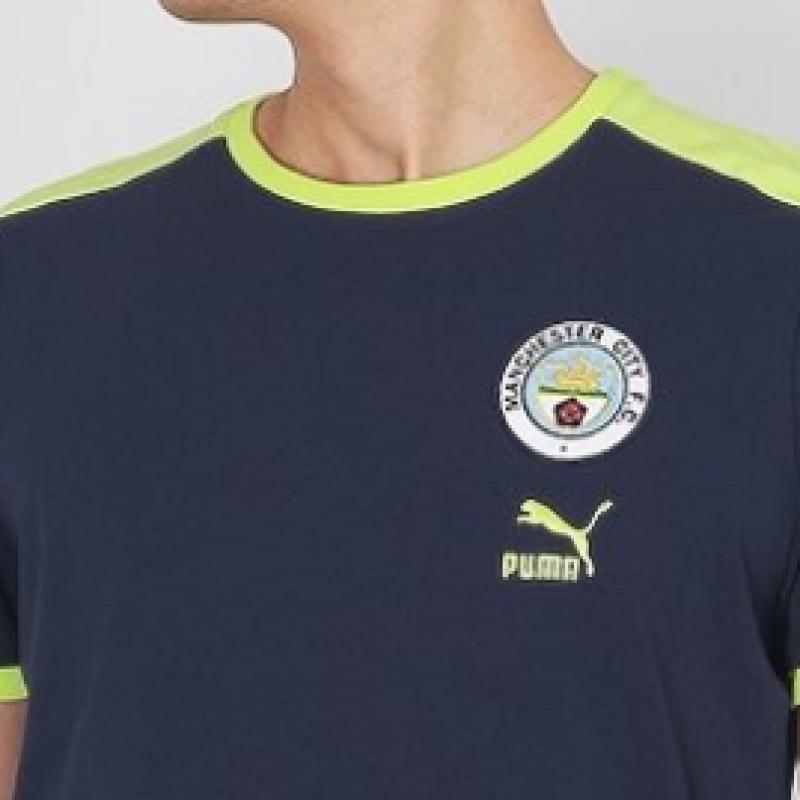 Puma Tricou cu mânecă scurtă Manchester City Heritage T7 Tricou Man City