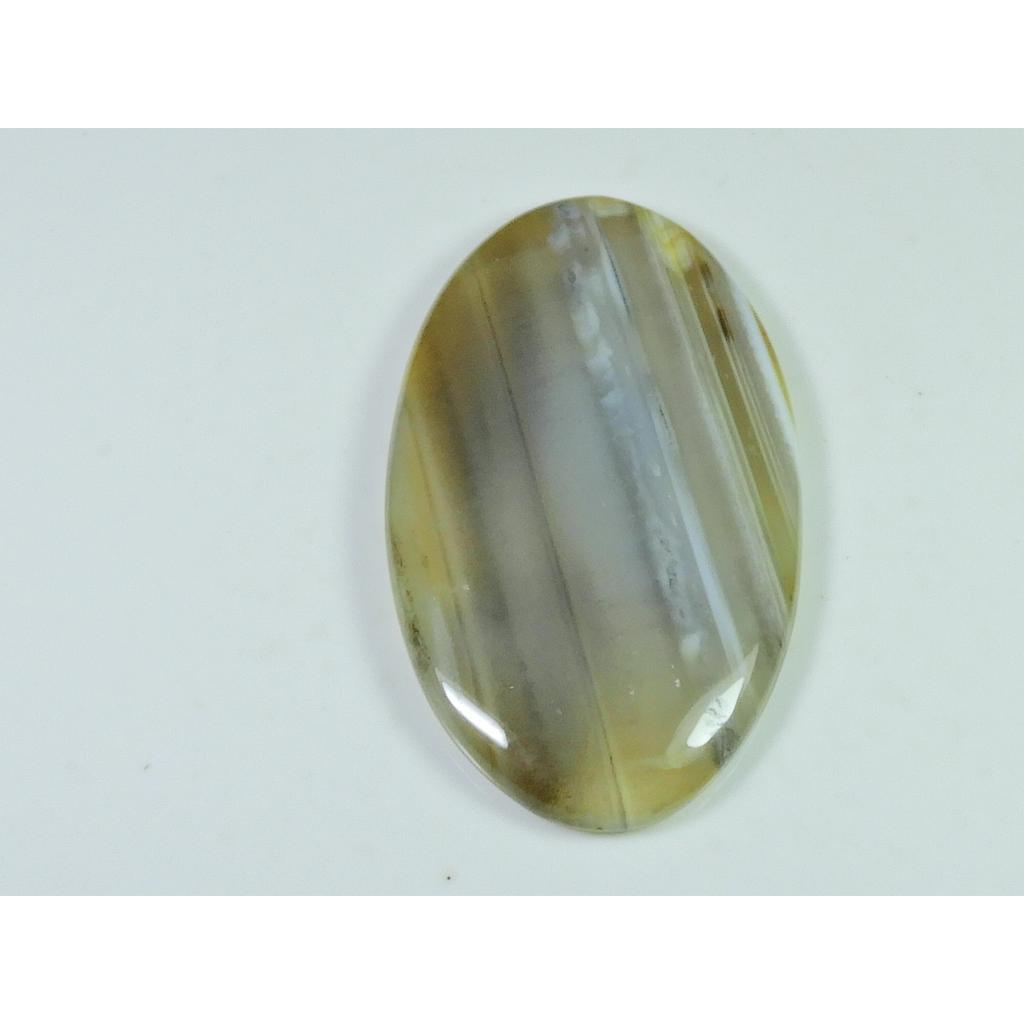 68Cts. Natural Botswana Agate Oval Cabochon Loose Gemstone 29X50X05 MM SK-4081