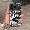 H-HunterS S-ShizukuS Black Matte Shockproof CoverPhone Case For iPhone 17,16,15,14,13,12,11,Pro,Max,Plus