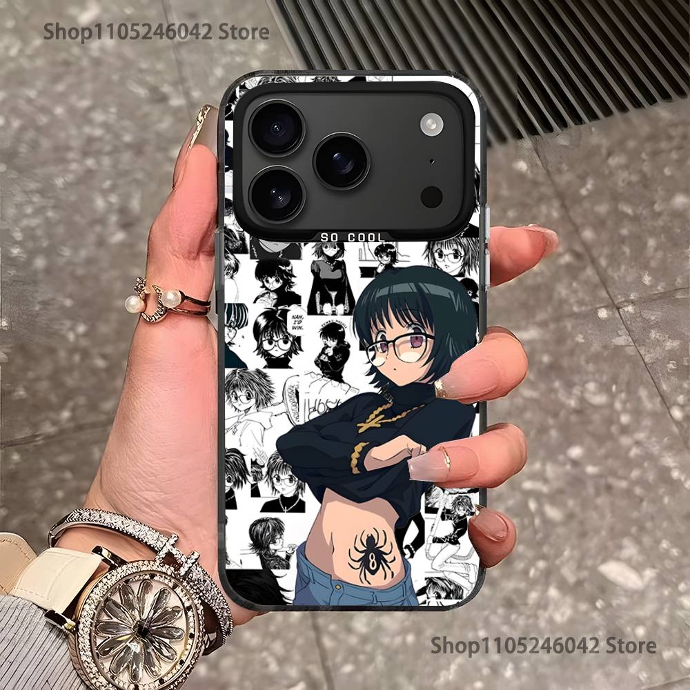 H-HunterS S-ShizukuS Black Matte Shockproof CoverPhone Case For iPhone 17,16,15,14,13,12,11,Pro,Max,Plus