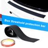 Car Rear Bumper Protector Guard Universal Black Silicone Scratch-Resistant Trunk Door Entry Guards Accessory Trim Cover