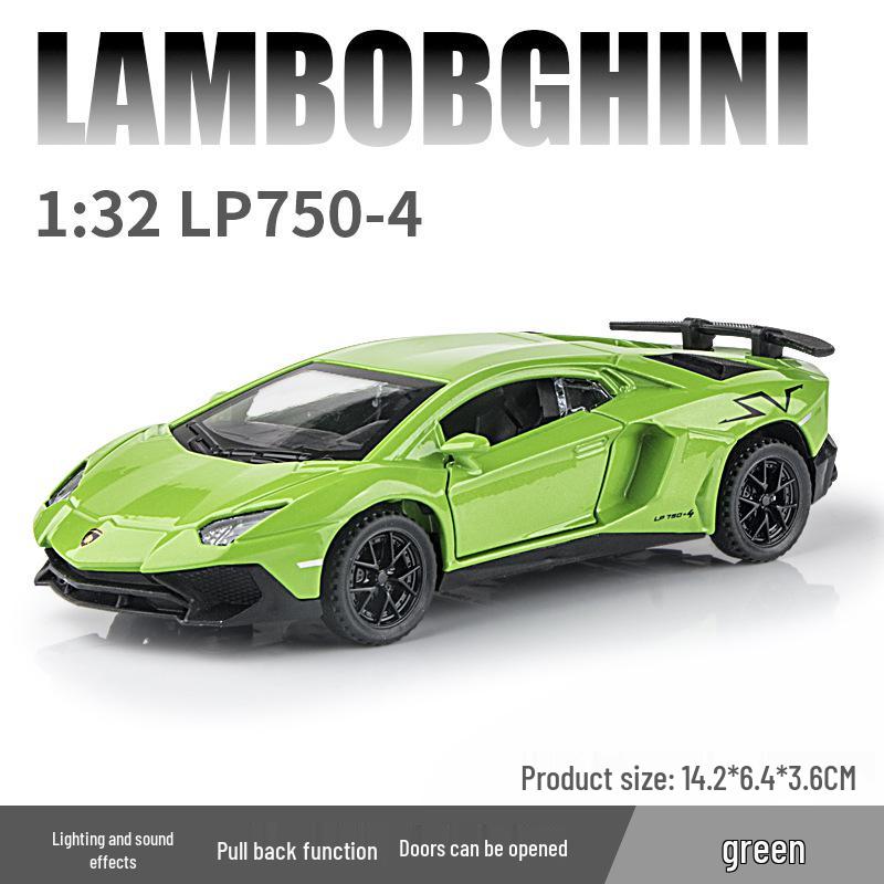 

Модель автомобиля Lamborghini LP750 из сплава со звуком и светом - Коллекционная игрушка-украшение
