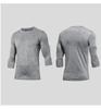 Men's Quick-Dry Three-Quarter Sleeve Basketball T-Shirt - Loose, European & American Style for Summer Outdoor Sports