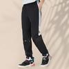 Li-Ning Colorblock-Hose mit Bündchen Herrenhosen Schwarz AYKS309-1
