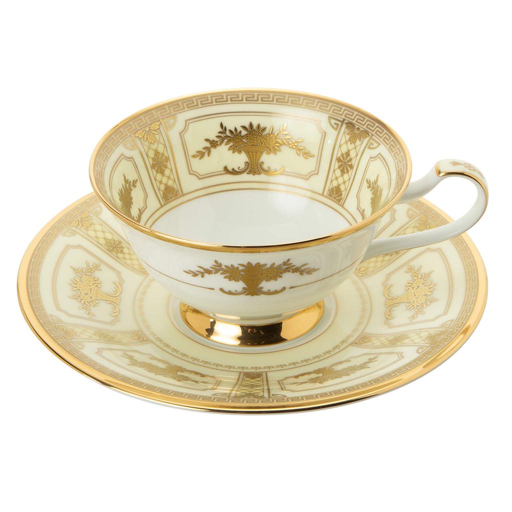 Noritake Imperial Suite Bone China Cup & Saucer (for Both Coffee and Tea), 220cc, Y59587/9984