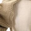 TAN Made In Japan Wool Blend Long Sleeve Knit Bolero F Beige Women Used