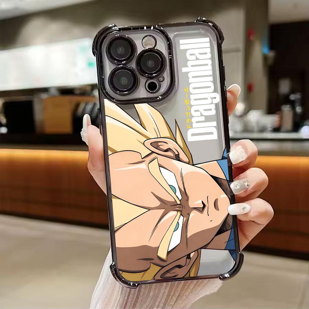 

Dragons Balls Z Japanese Anime Phone Case for iPhone 11 13 15 16 17 Pro Max 14 Plus 17Air 16E 13Pro 12 Mini 11 17Pro Clear Cover iPhone 16
