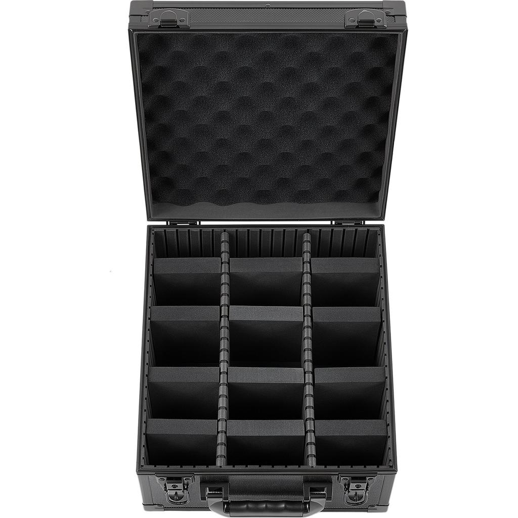 Graded Card Case 3 Row 150 PSA Slab Storage Box with Secure Lock, Baseball Sports Trading Cards Holder Collector with 12 Dividers, Key, Holds 100 SGC