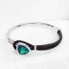 Pulseira de Corda de Couro Triângulo UNOde50: Joias com Design Simples Unissex
