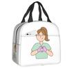 Custom Doctor Nurse Medical Medicine Insulated Lunch Tote Bag for Women Portable Thermal Cooler Food Lunch Box School
