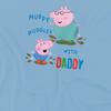 Peppa Pig Childrens/Kids Muddy Puddles With Daddy George T-Shirt