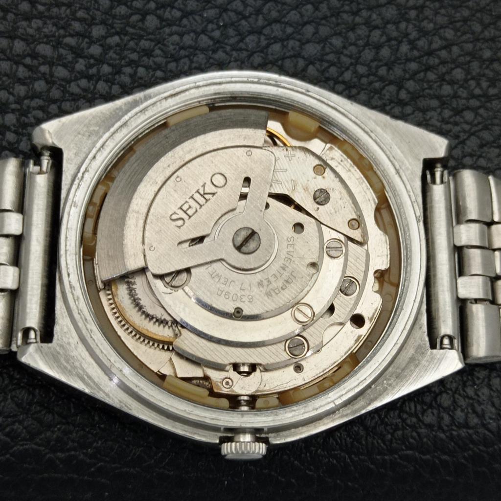 GENUINE VINTAGE SEIKO 5 AUTOMATIC 6309A JAPAN MENS GOLDEN DIAL WATCH A702603-1 R209-a702603