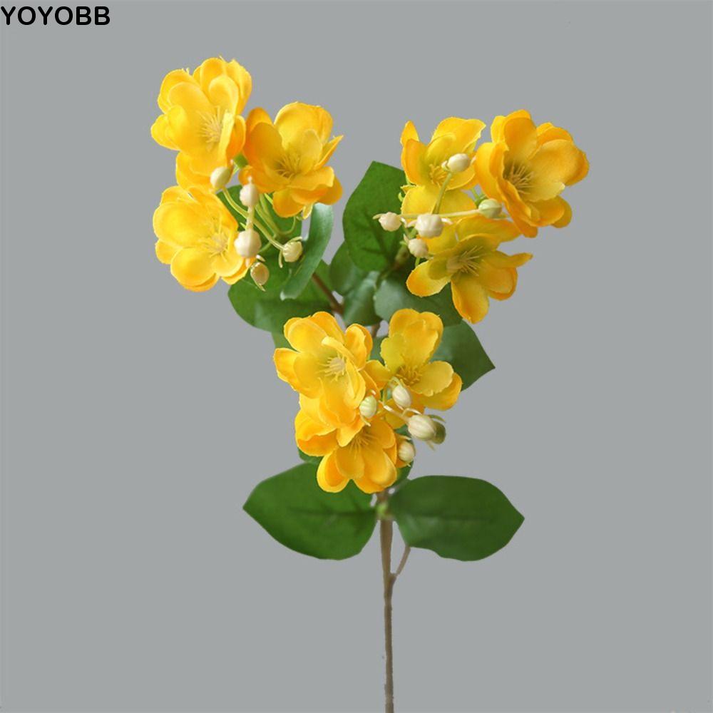 Lifelike Artificial Silk Jasmine Flower Long Stems DIY Simulation Jasmine Beautiful Colorful Fake Flowers