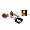 LED Turn Signal Light Aluminum Alloy Vintage Blinker Motorcycle Indicator Lamp for Custom Bike Rear Light