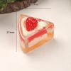 5Pcs Sweet Triangle Transparency Fruits Cake Creative Resin Decor Cabochon Diy For Handmade Dollhouse Decor Ornament Gifts