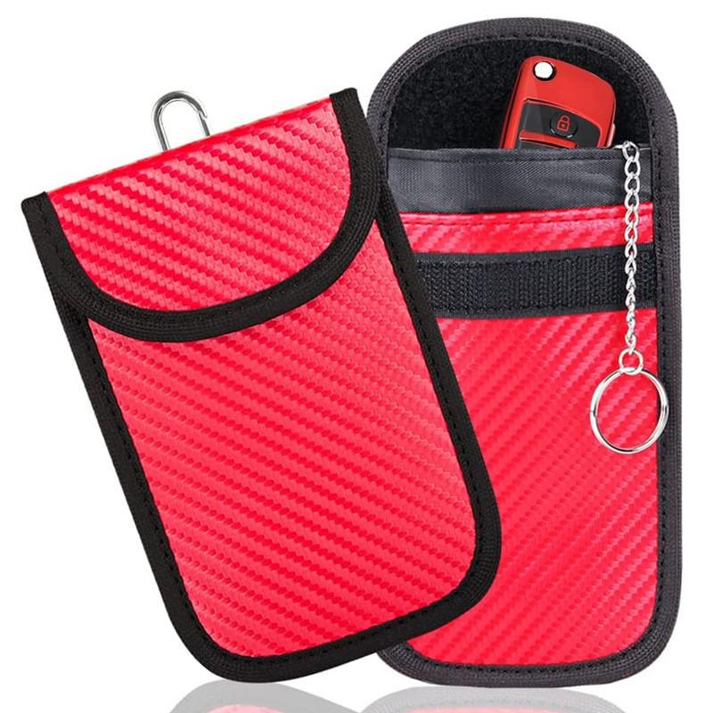 

В наличии многоцветный чехол для блокировки сигнала ключа автомобиля и защиты от радиации RFID Single Pack красный