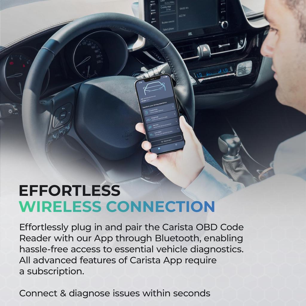 CARISTA ELM327 OBD2 Adapter, Bluetooth Coding, Diagnostic Device, Daylight, Registration, Domestic Genuine Product