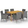 Day and Night - Day and Night Gray 7-Piece Garden Dining Set
