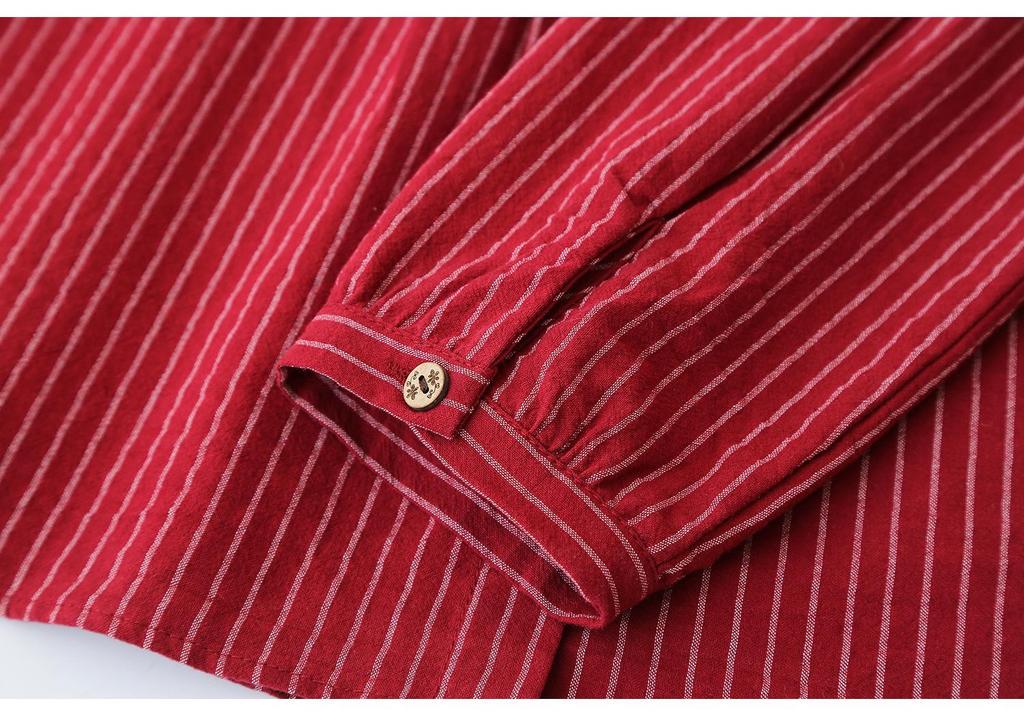 2026 Spring Plus Size Women's Striped Cardigan, Long Sleeve, Round Neck, Slimming Shirt for Fat Girls, Style 668