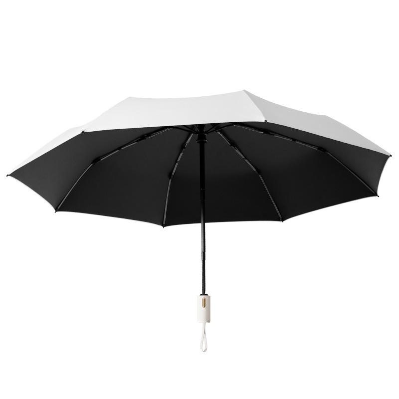 Umbrella Automatic umbrella Rain and shine Women's parasol Sunscreen umbrella UV protection Sun umbrella Thickened and enlarged folding umbrella