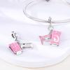 Charms Copper Pink Game Console Controller Pendants Fit Charms Plata Original Bracelet Beads Women Jewellery Making Diy