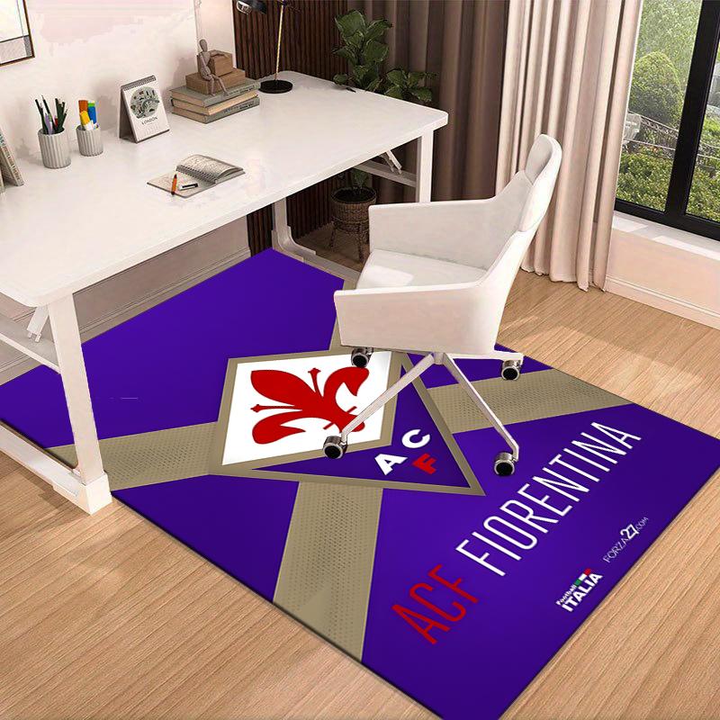1PC Fiorentina Football Club Rug Game Carpet, Floor Mat for Bedroom Living Room Entryway Rug, Home Decor Idea Gift for Christmas birthday