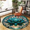 Enchanted Lotus Mandala Wall Art: Spiritual Harmony In Every Home DecorRound Non-Slip Chair Mat Chair Carpet for Office Rugs for Office Decor Gift For