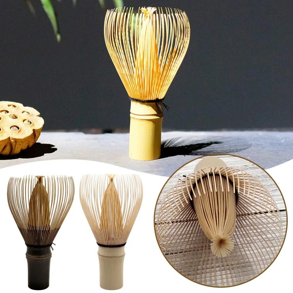 

Bamboo Matcha Whisk Multifunctional Matcha Green Tea Powder Whisk Useful Matcha Brush Teaware White Bamboo