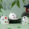 Miniatures Figurines Cute Panda Landscape Ornaments Diy Home Decorations Kawaii Animal Desktop Small Ornaments Accessories