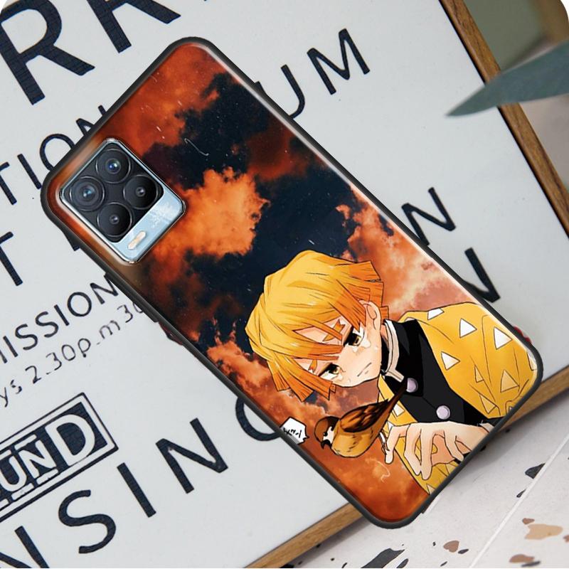 

Чехол Zenitsu Demon Slayer для Realme GT Neo 2 GT Master C21 C3 8i 7 8 Pro для OnePlus 9R 8T Nord2 9 Pro GT Master Explorer5G