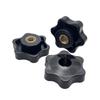 10pcs/set Hand Tighten Nuts Handle Thread Star Mechanical Thumb Nuts Plastic