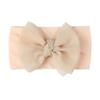 New baby nylon headband, baby cute bow wide-sided double-knotted headscarf, children's headband.