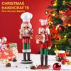 38CM Christmas Nutcracker Soldier Lucky Healthy Kids Doll Toys Christmas Gifts Friend New Year Party DIY Handcrafted Xmas Gifts