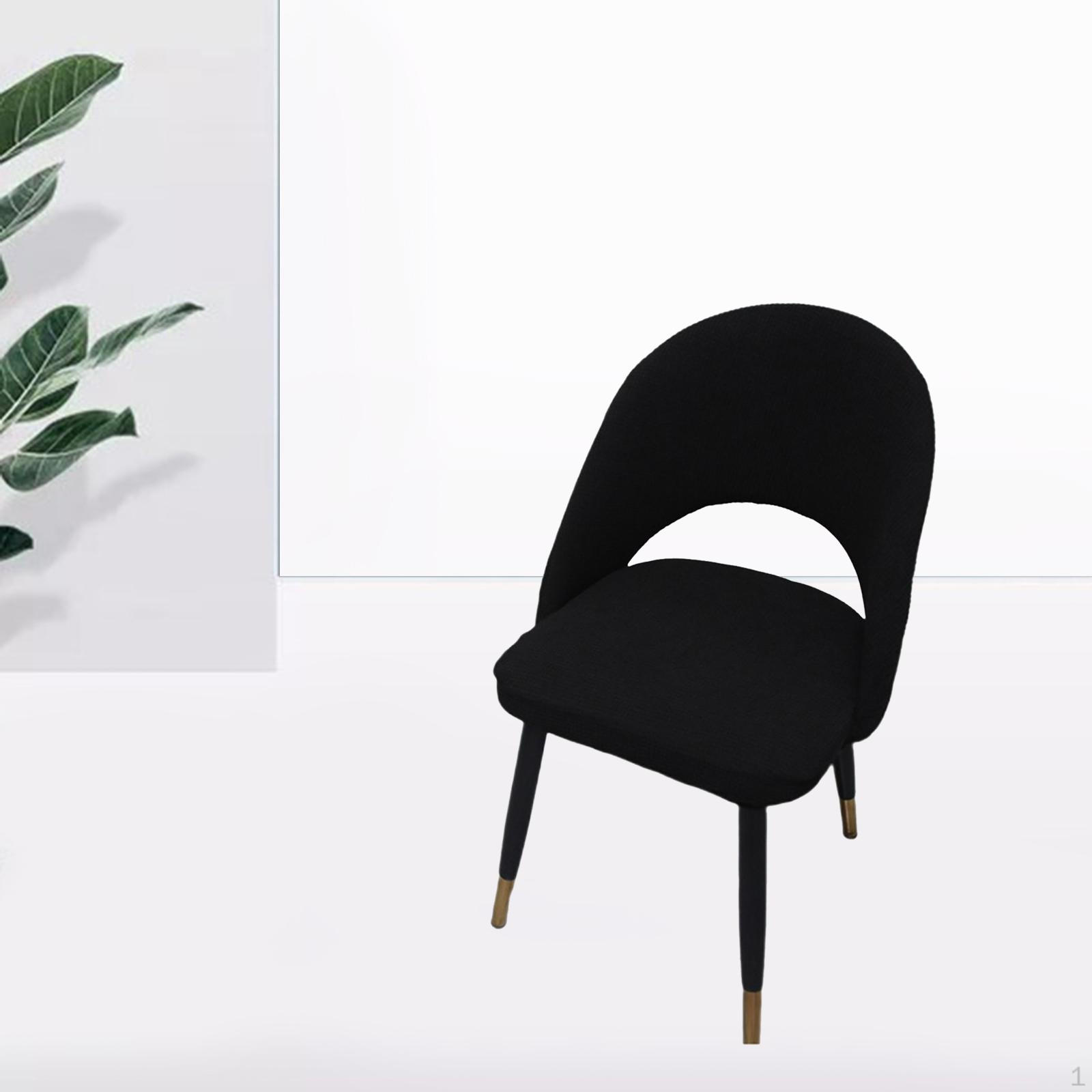 

Изогнутый чехол Высокоэластичный Съемный Свадьбы Ужины Торжества Главная Чехол Моющийся чёрный