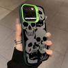 Four Spooky Skull Patterns Phone Case For iPhone 14 13 12 11 15 16 Pro XS Max 8 7 Plus X XR 12 Mini Plating Shockproof Cover