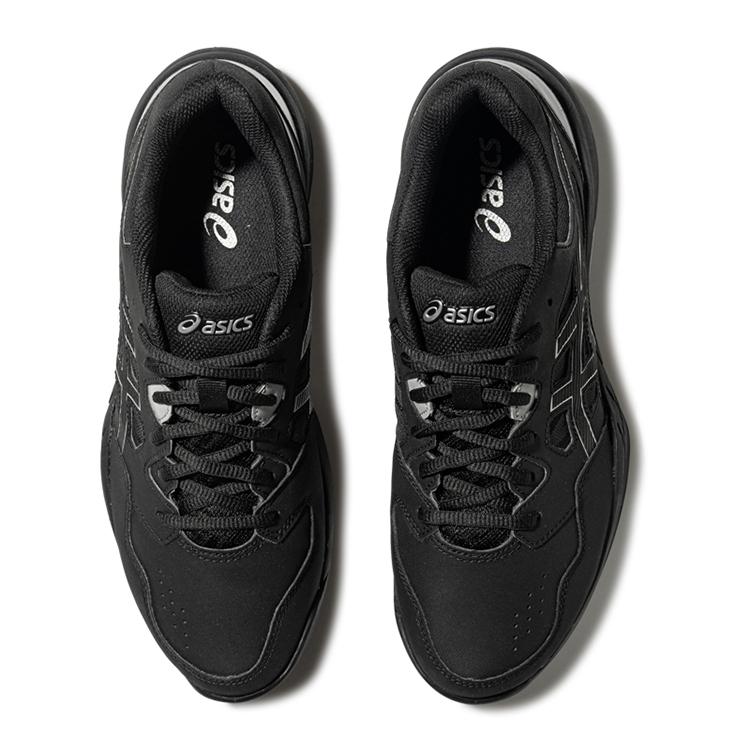 Asics Synthetic Leather Gel-Renma Support Low-Top Comfortable Badminton Shoes Unisex Shoes Black 1073A086-001