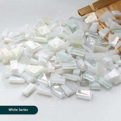 Diy Mosaic Fragments Irregular Shaped Handmade Stone Jade Glass Particles