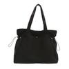 Women Large Capacity Simple Style Tote Shoulder Bag For School Daily Commute