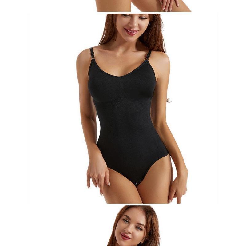 Women Sling Open Crotch Bodysuit Tummy Control Hip Lifting Body Shaper