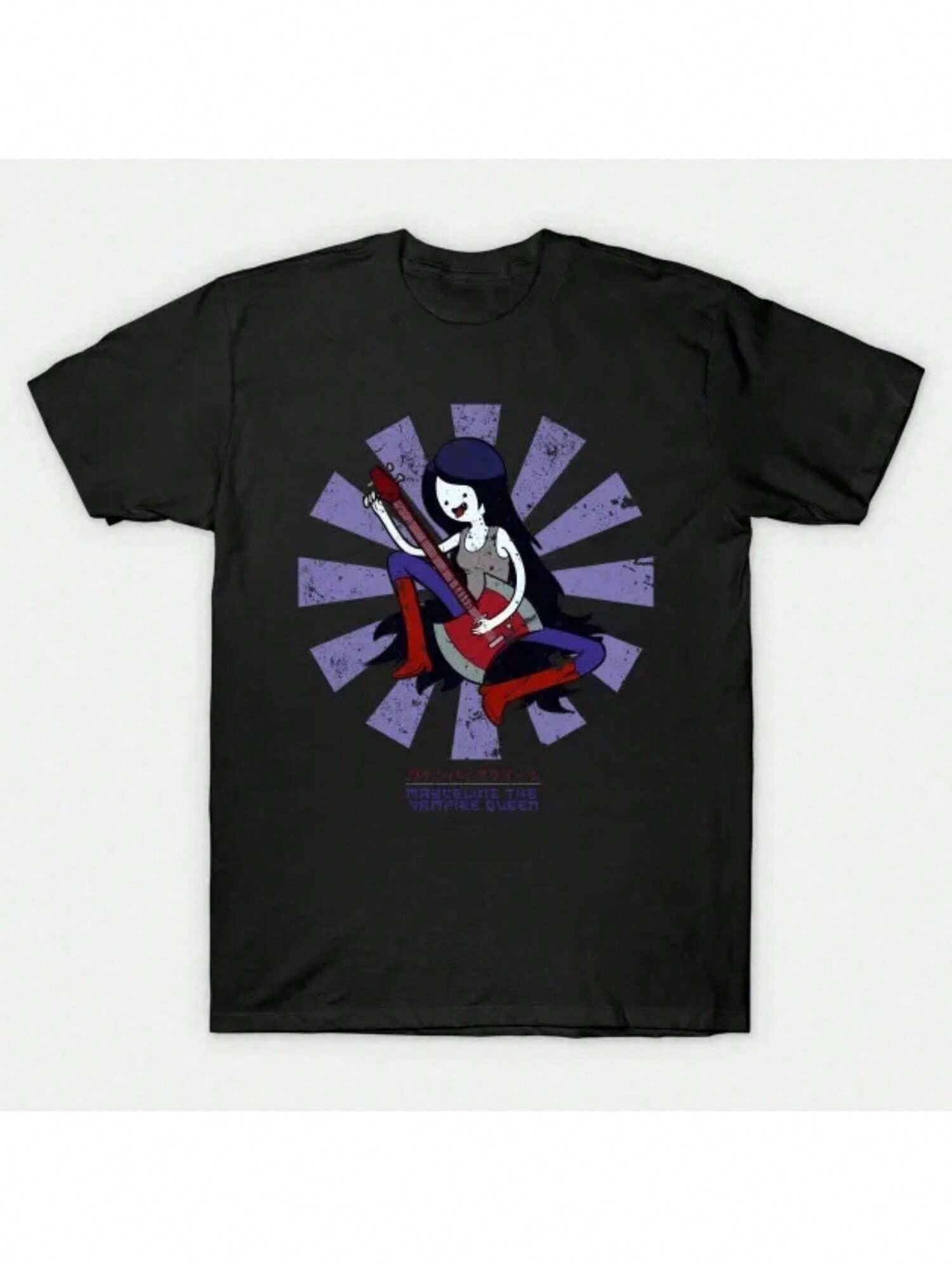 Adventure T Shirt Men Cotton Tees Streetwear Haruku Men T-Shirt Marceline The Vampire Queen Retro Japanese Time S разноцветный